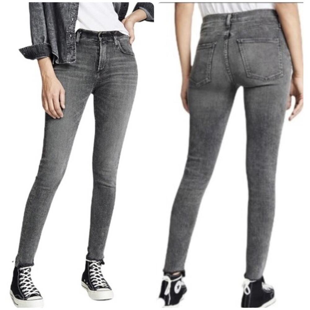Agolde Sophie High Rise Skinny Jeans Amplify Washed Black